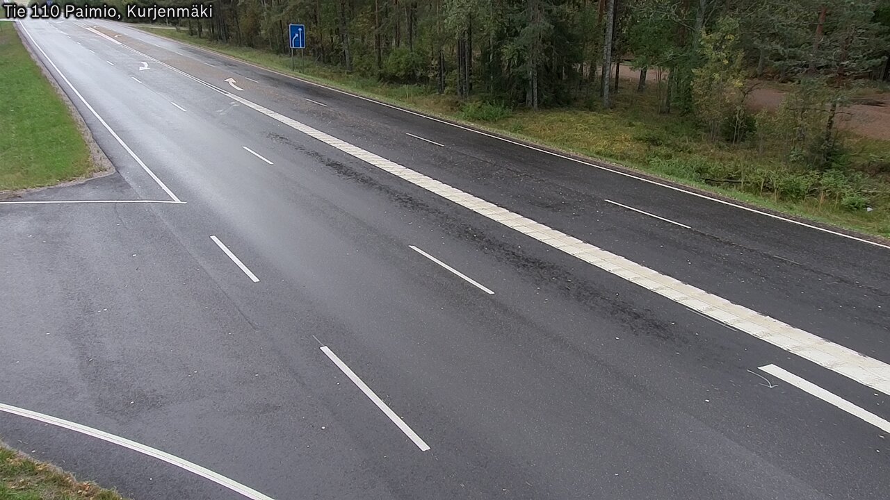 Weather Camera Image Road 110 Paimio, Kurjenmäki, Paimio, Varsinais-Suomi