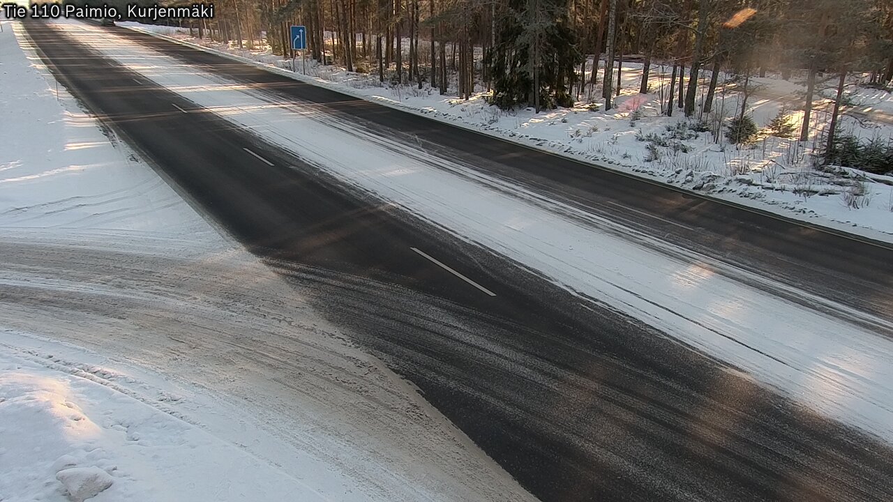 Weather Camera Image Road 110 Paimio, Kurjenmäki, Paimio, Varsinais-Suomi