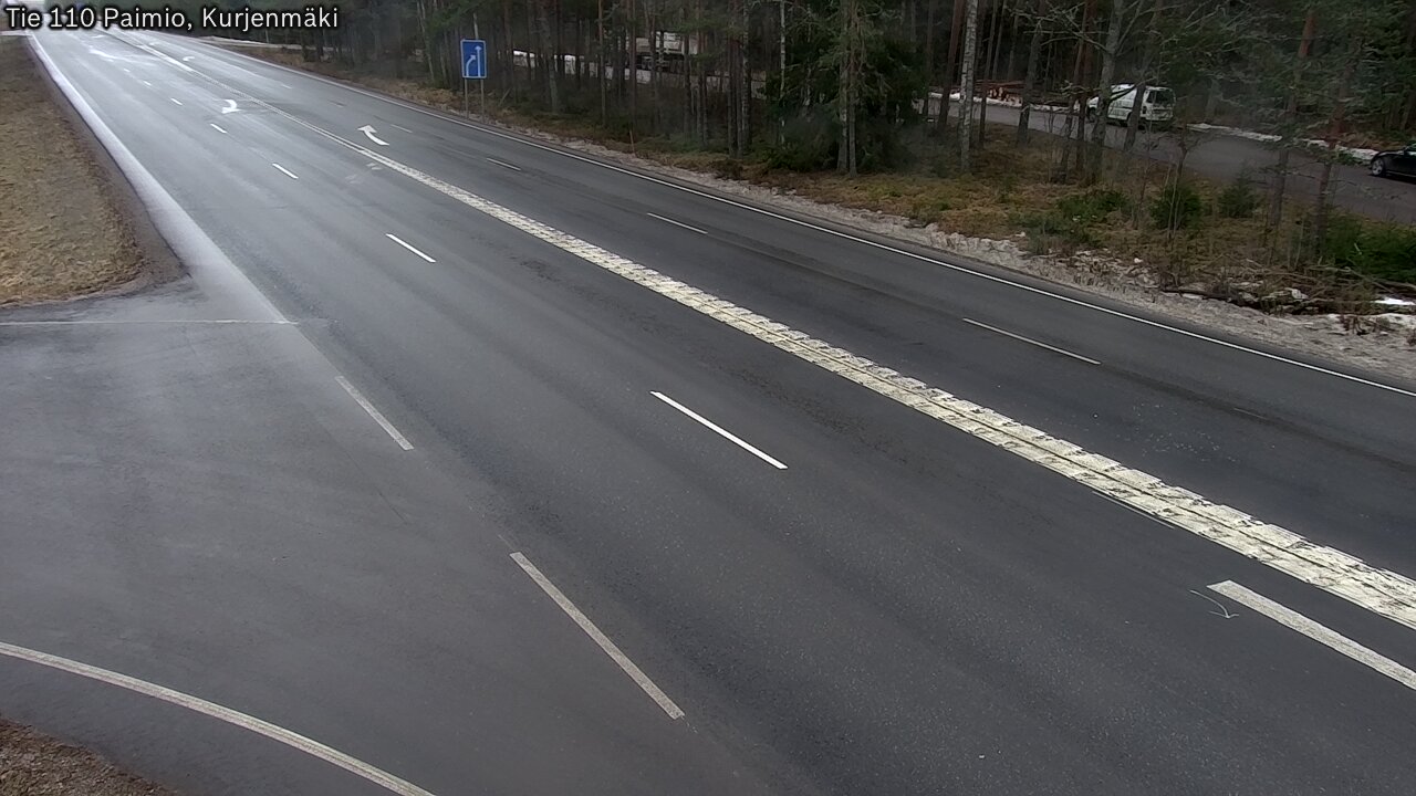Weather Camera Image Väg 110 Paimio, Kurjenmäki, Paimio, Varsinais-Suomi