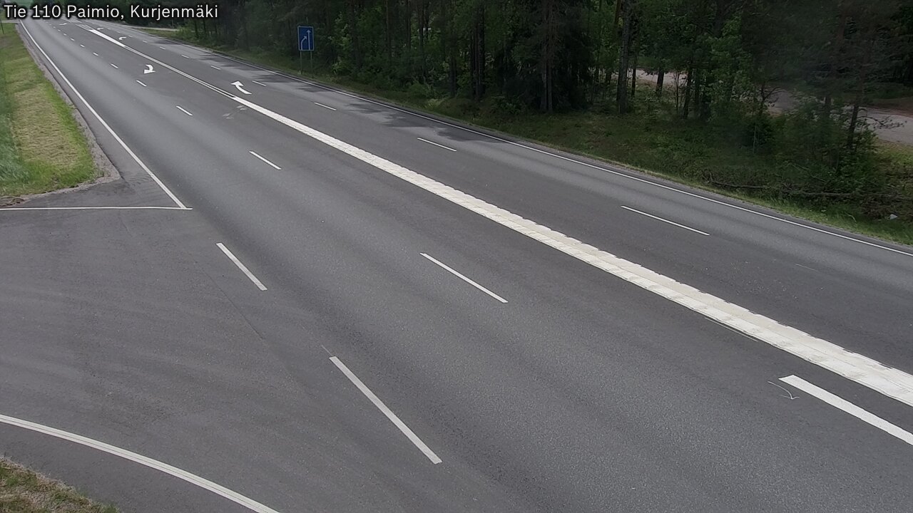 Weather Camera Image Road 110 Paimio, Kurjenmäki, Paimio, Varsinais-Suomi