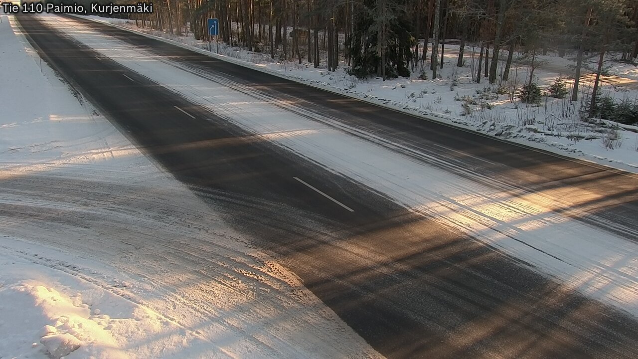 Weather Camera Image Road 110 Paimio, Kurjenmäki, Paimio, Varsinais-Suomi