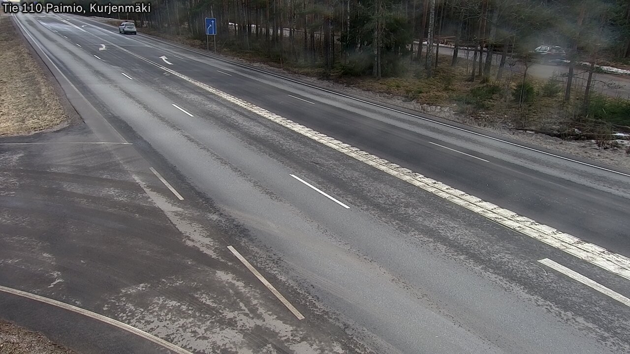 Weather Camera Image Road 110 Paimio, Kurjenmäki, Paimio, Varsinais-Suomi