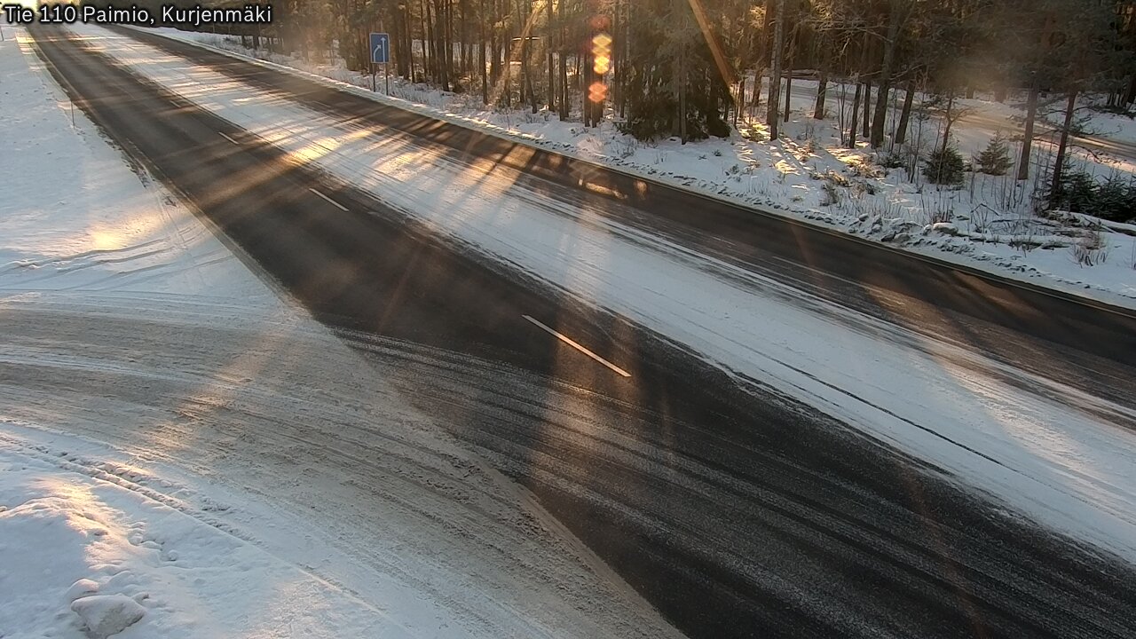 Weather Camera Image Road 110 Paimio, Kurjenmäki, Paimio, Varsinais-Suomi