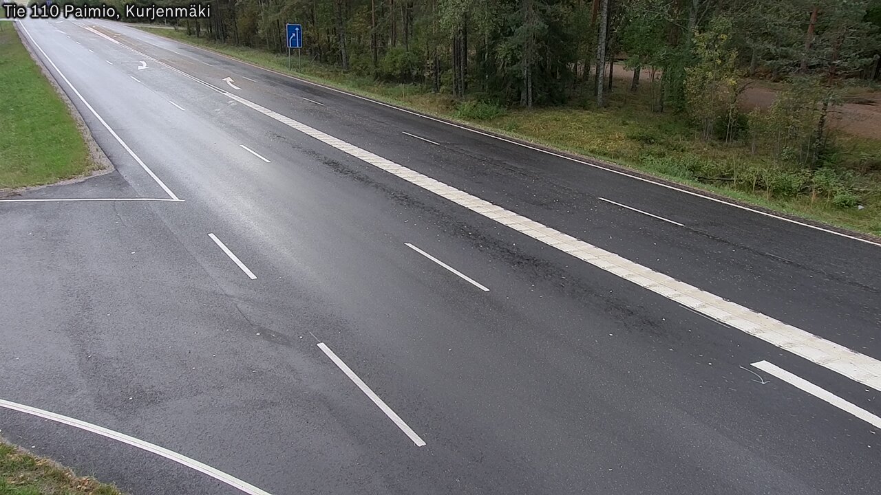 Weather Camera Image Road 110 Paimio, Kurjenmäki, Paimio, Varsinais-Suomi