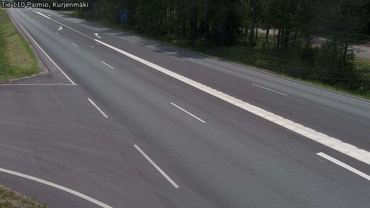Weather Camera Image Road 110 Paimio, Kurjenmäki, Paimio, Varsinais-Suomi