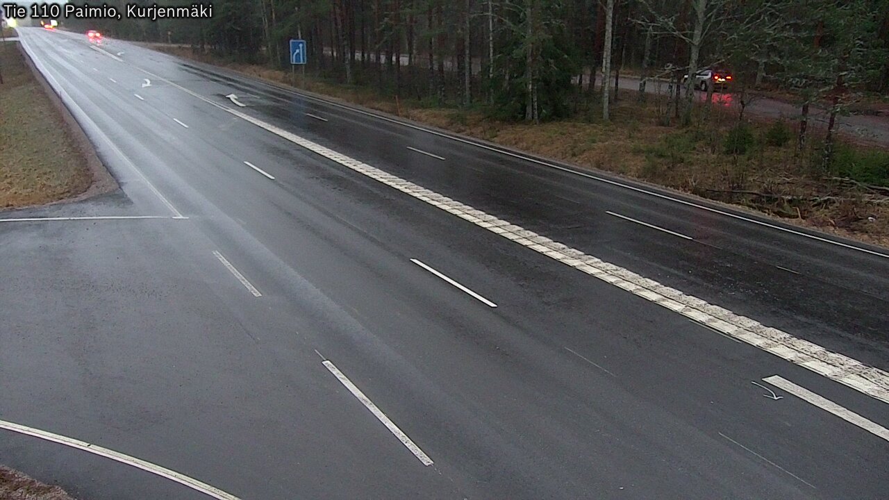 Weather Camera Image Road 110 Paimio, Kurjenmäki, Paimio, Varsinais-Suomi