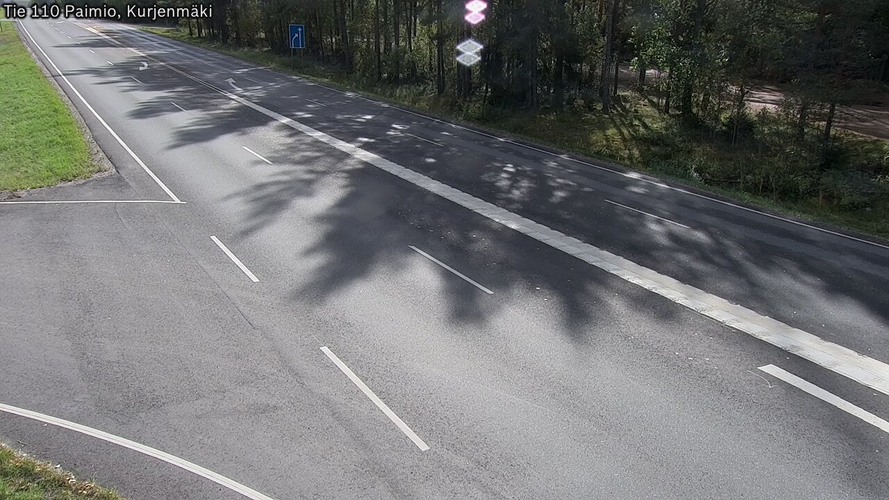Weather Camera Image Väg 110 Paimio, Kurjenmäki, Paimio, Varsinais-Suomi