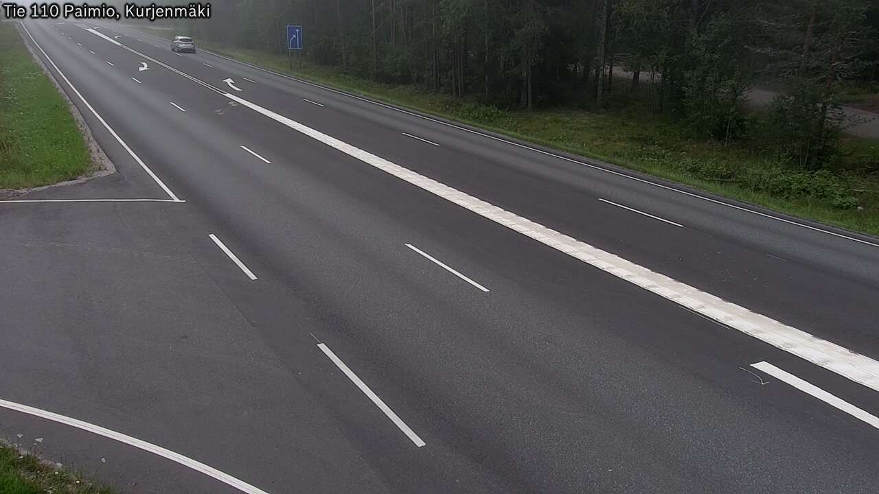 Weather Camera Image Road 110 Paimio, Kurjenmäki, Paimio, Varsinais-Suomi