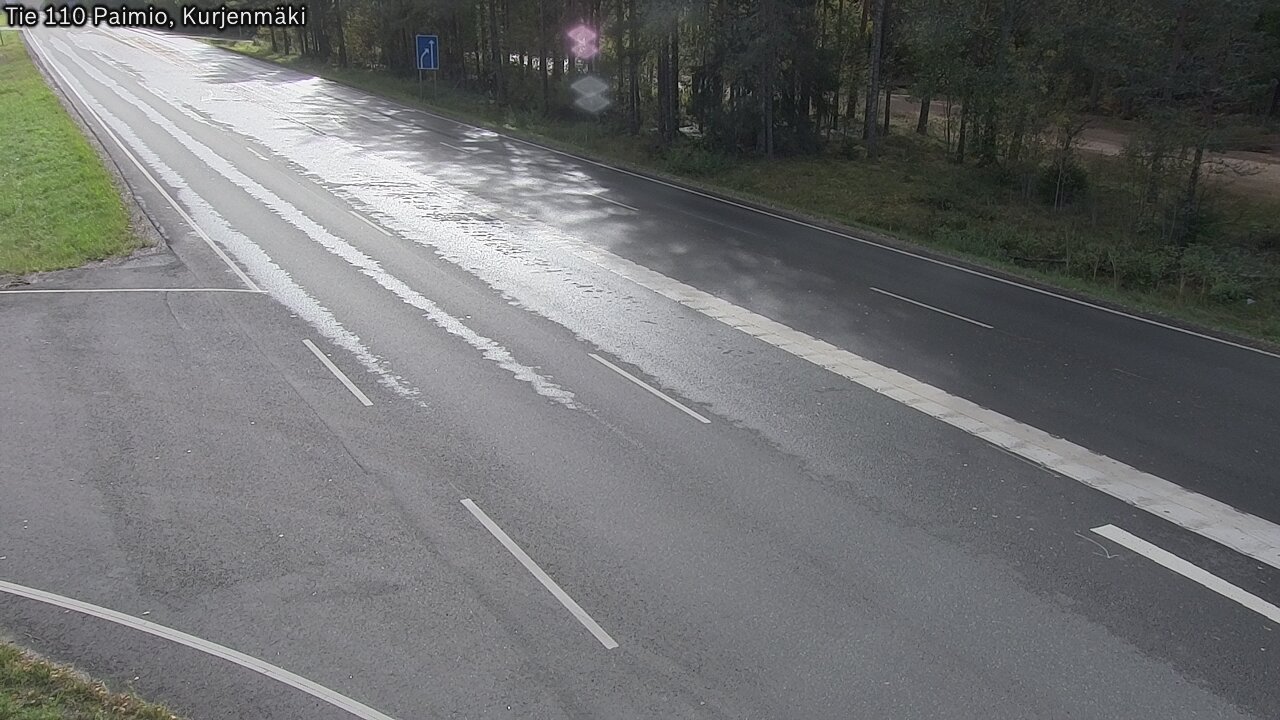 Weather Camera Image Road 110 Paimio, Kurjenmäki, Paimio, Varsinais-Suomi