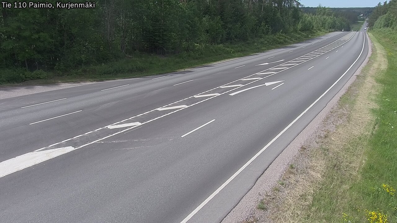 Weather Camera Image Road 110 Paimio, Kurjenmäki, Paimio, Varsinais-Suomi