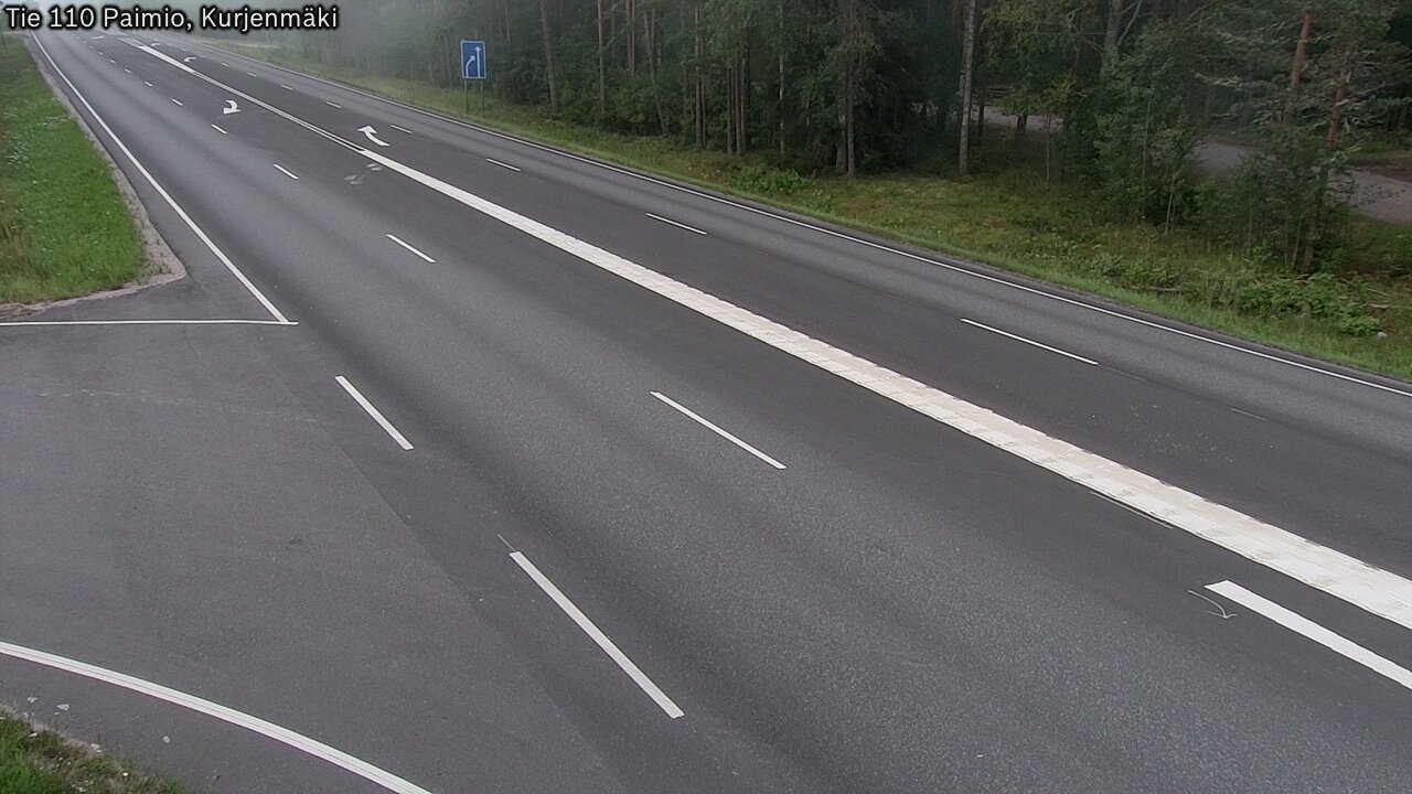 Weather Camera Image Road 110 Paimio, Kurjenmäki, Paimio, Varsinais-Suomi