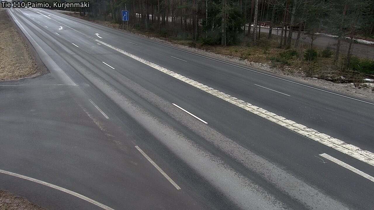 Weather Camera Image Väg 110 Paimio, Kurjenmäki, Paimio, Varsinais-Suomi