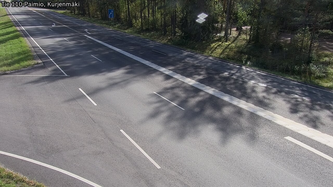Weather Camera Image Väg 110 Paimio, Kurjenmäki, Paimio, Varsinais-Suomi