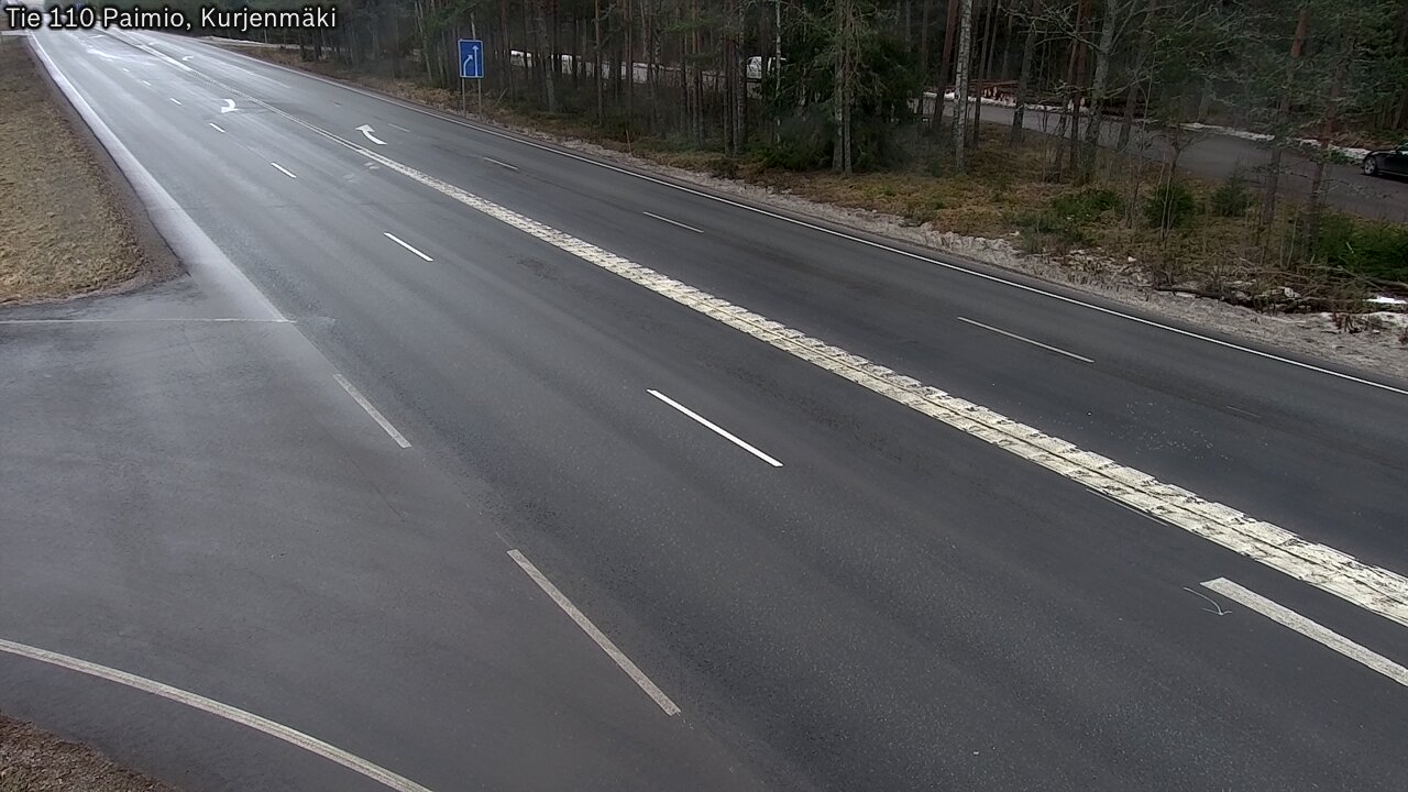 Weather Camera Image Väg 110 Paimio, Kurjenmäki, Paimio, Varsinais-Suomi