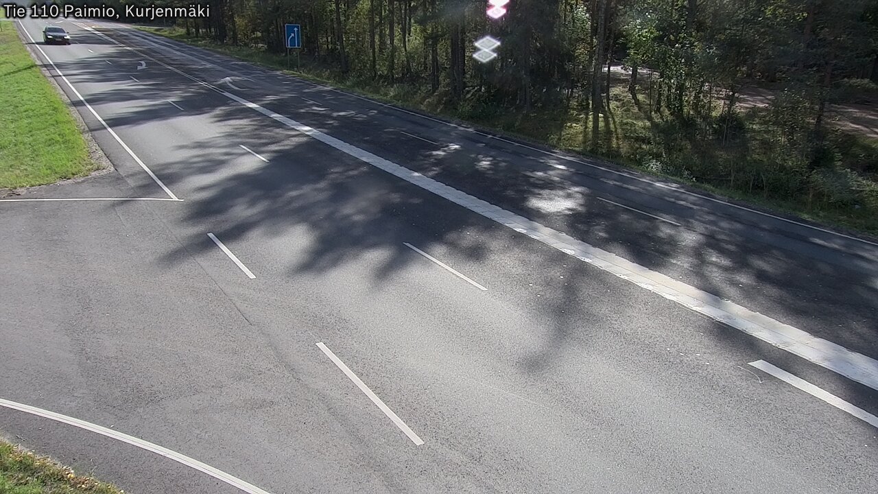 Weather Camera Image Väg 110 Paimio, Kurjenmäki, Paimio, Varsinais-Suomi
