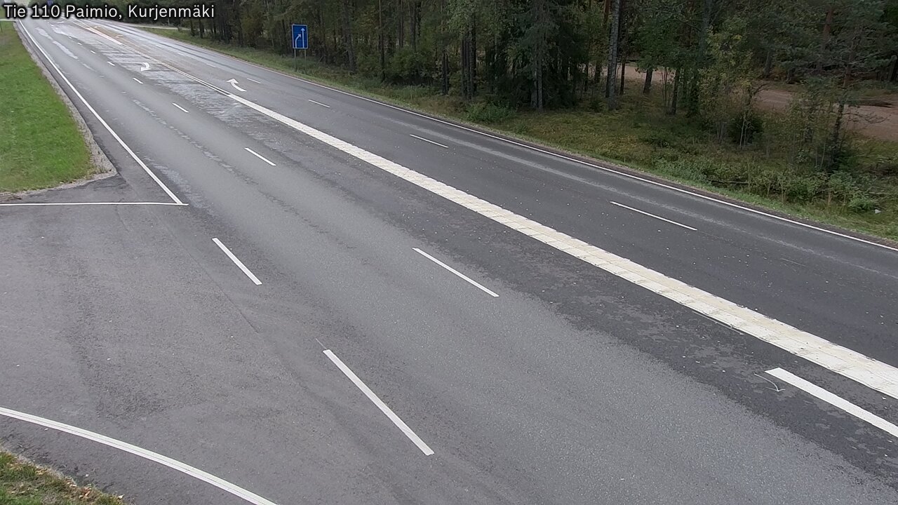 Weather Camera Image Väg 110 Paimio, Kurjenmäki, Paimio, Varsinais-Suomi