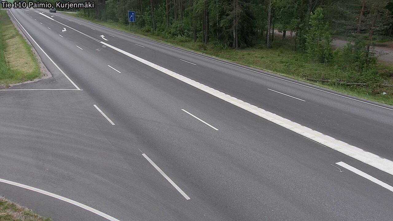Weather Camera Image Väg 110 Paimio, Kurjenmäki, Paimio, Varsinais-Suomi