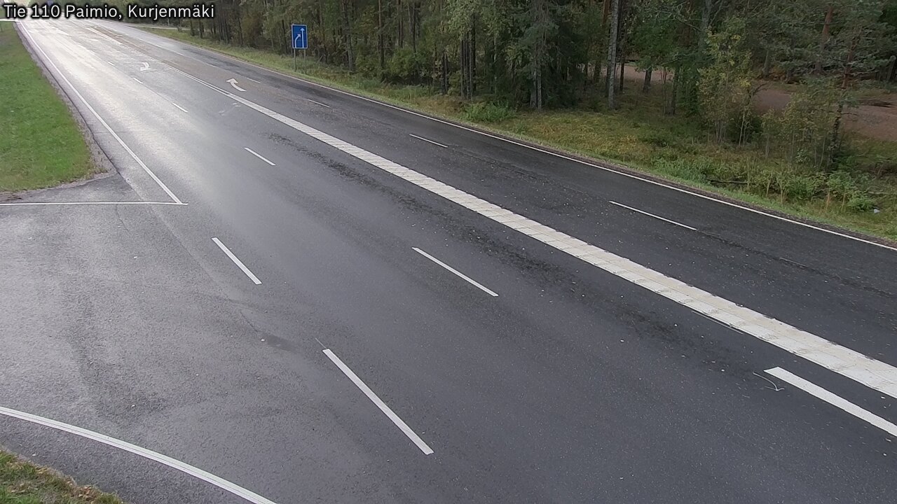 Weather Camera Image Road 110 Paimio, Kurjenmäki, Paimio, Varsinais-Suomi