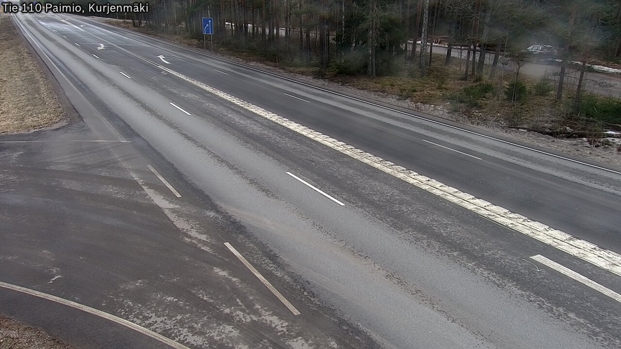 Weather Camera Image Road 110 Paimio, Kurjenmäki, Paimio, Varsinais-Suomi
