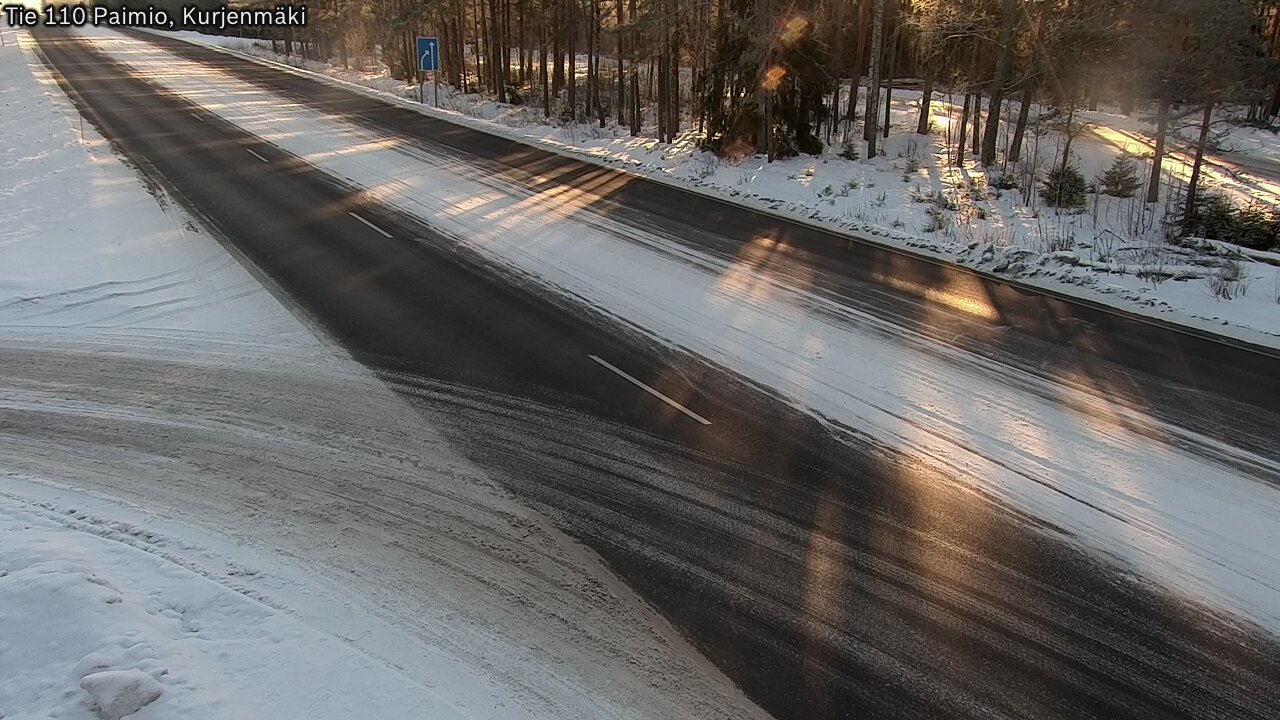 Weather Camera Image Road 110 Paimio, Kurjenmäki, Paimio, Varsinais-Suomi