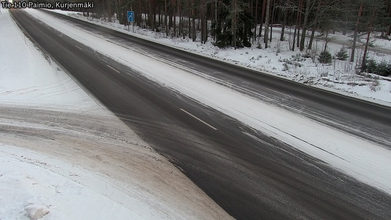 Weather Camera Image Road 110 Paimio, Kurjenmäki, Paimio, Varsinais-Suomi