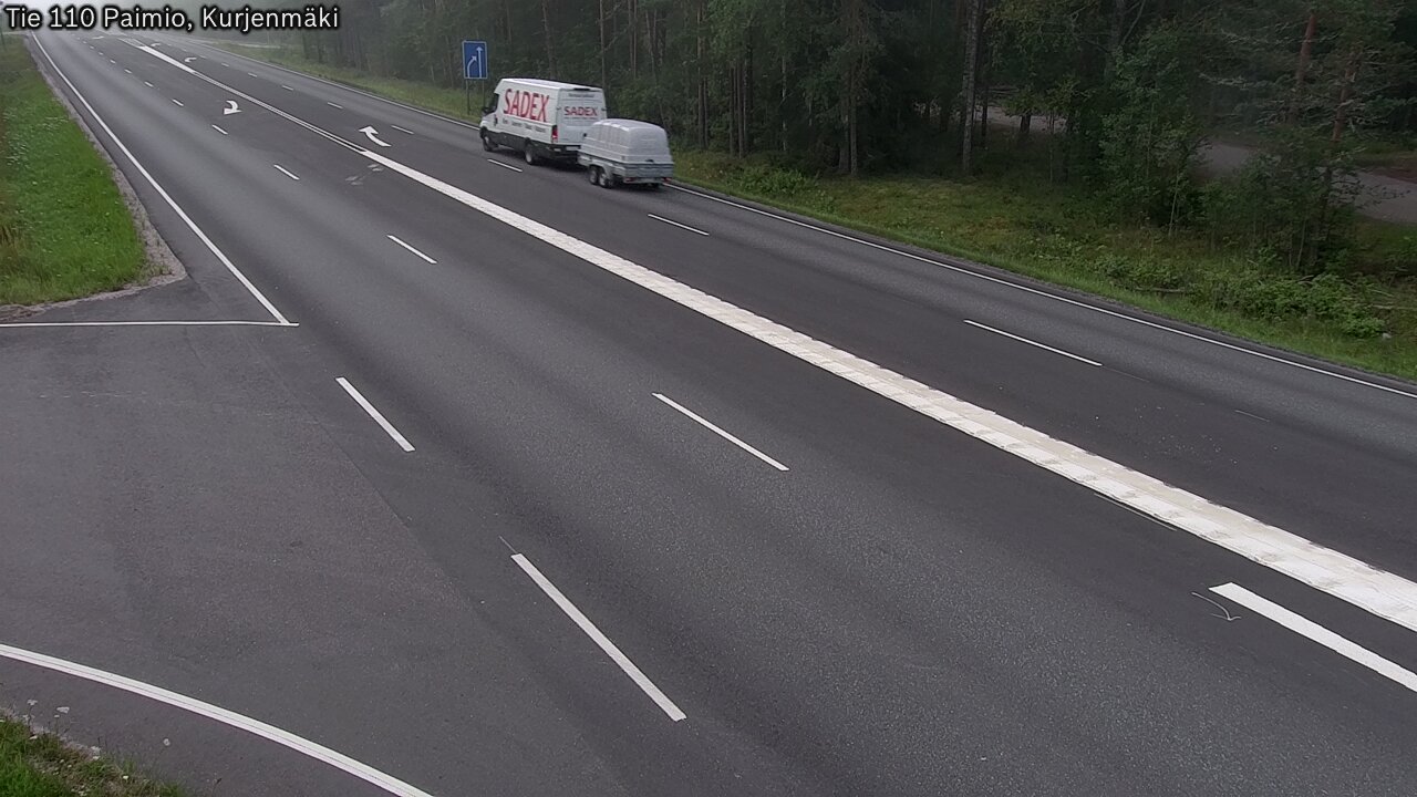 Weather Camera Image Road 110 Paimio, Kurjenmäki, Paimio, Varsinais-Suomi