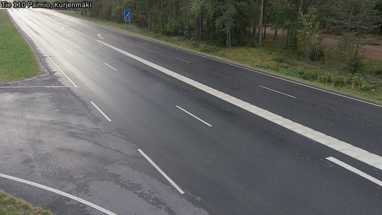 Weather Camera Image Road 110 Paimio, Kurjenmäki, Paimio, Varsinais-Suomi