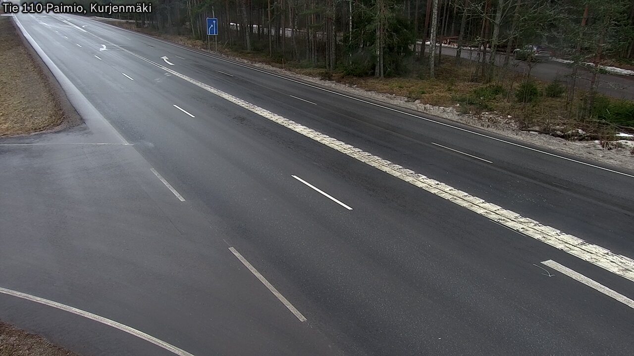 Weather Camera Image Väg 110 Paimio, Kurjenmäki, Paimio, Varsinais-Suomi