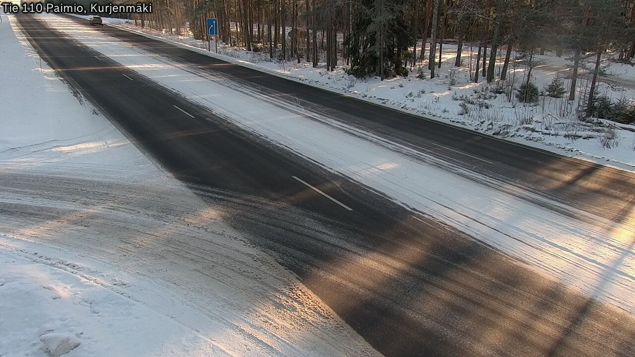 Weather Camera Image Road 110 Paimio, Kurjenmäki, Paimio, Varsinais-Suomi