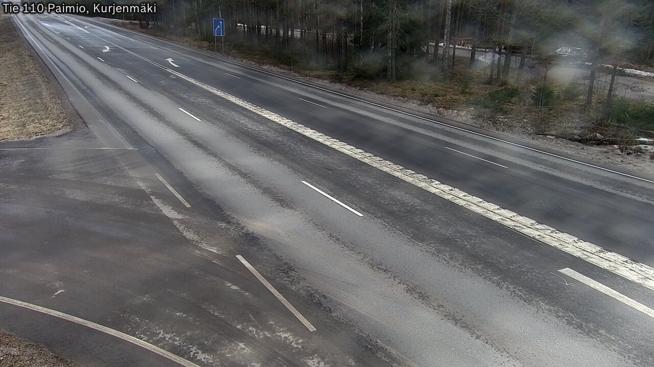 Weather Camera Image Road 110 Paimio, Kurjenmäki, Paimio, Varsinais-Suomi