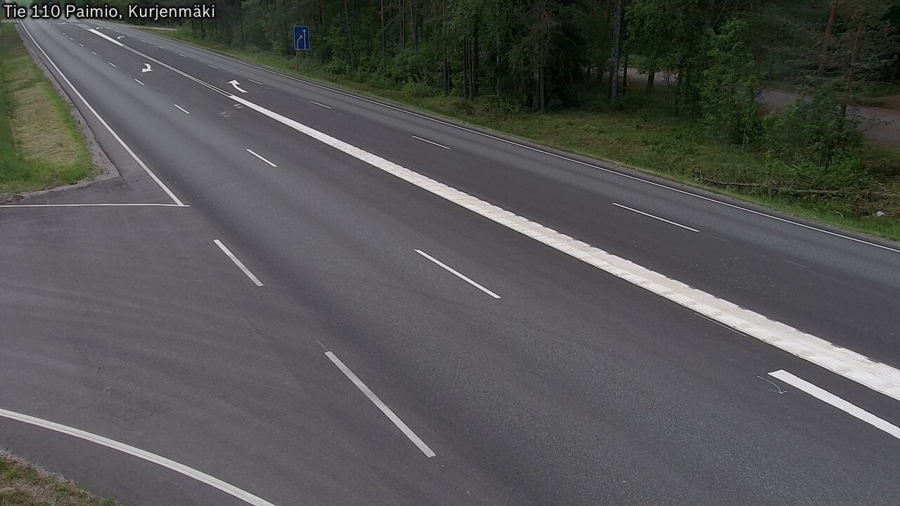 Weather Camera Image Road 110 Paimio, Kurjenmäki, Paimio, Varsinais-Suomi