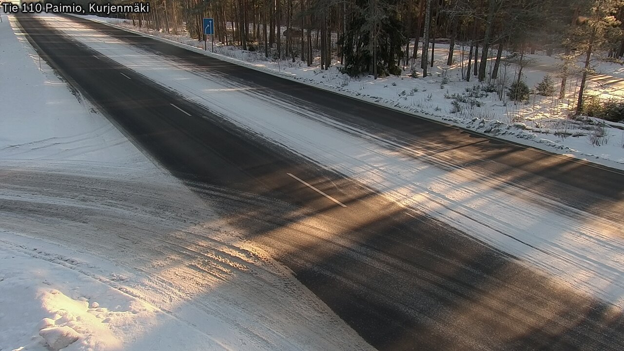 Weather Camera Image Road 110 Paimio, Kurjenmäki, Paimio, Varsinais-Suomi