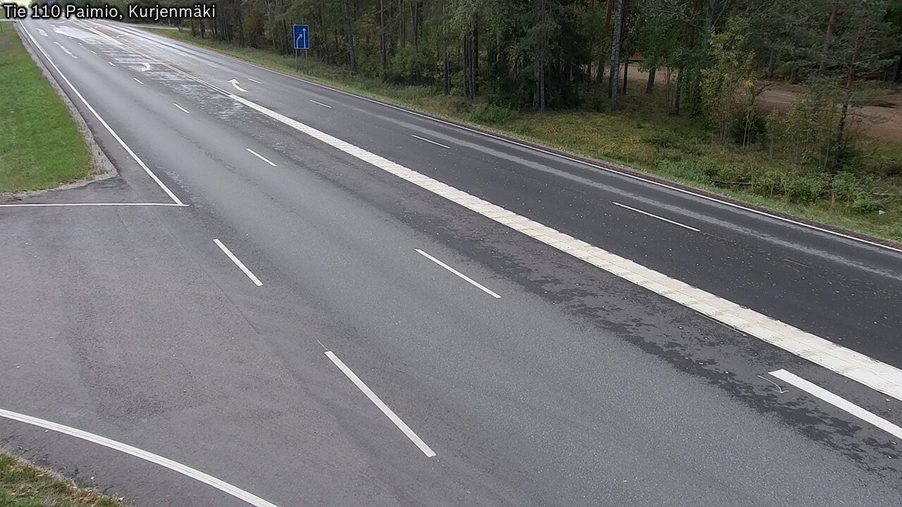 Weather Camera Image Väg 110 Paimio, Kurjenmäki, Paimio, Varsinais-Suomi
