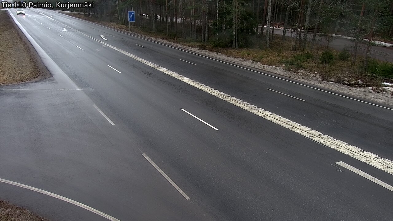 Weather Camera Image Väg 110 Paimio, Kurjenmäki, Paimio, Varsinais-Suomi
