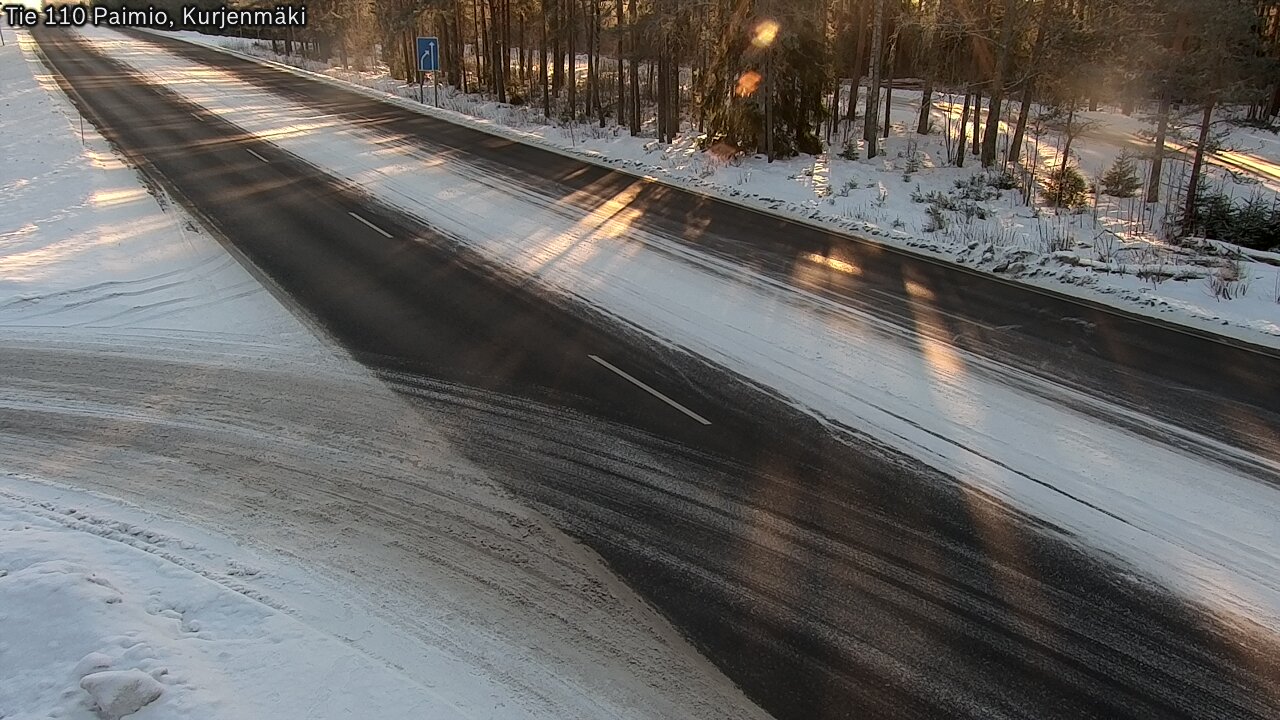 Weather Camera Image Road 110 Paimio, Kurjenmäki, Paimio, Varsinais-Suomi