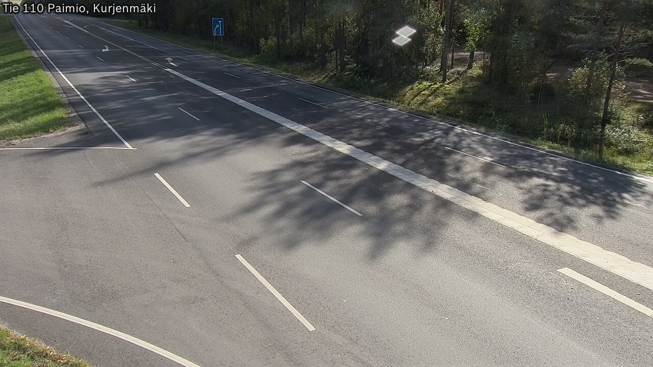 Weather Camera Image Väg 110 Paimio, Kurjenmäki, Paimio, Varsinais-Suomi