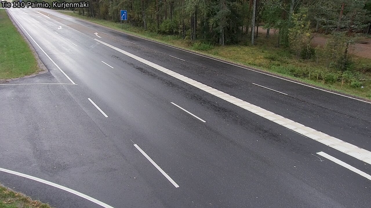 Weather Camera Image Road 110 Paimio, Kurjenmäki, Paimio, Varsinais-Suomi