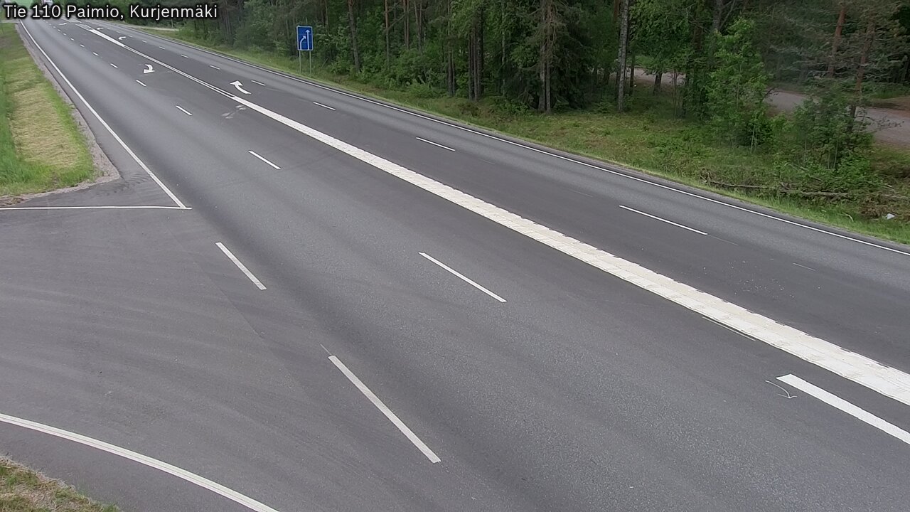 Weather Camera Image Road 110 Paimio, Kurjenmäki, Paimio, Varsinais-Suomi