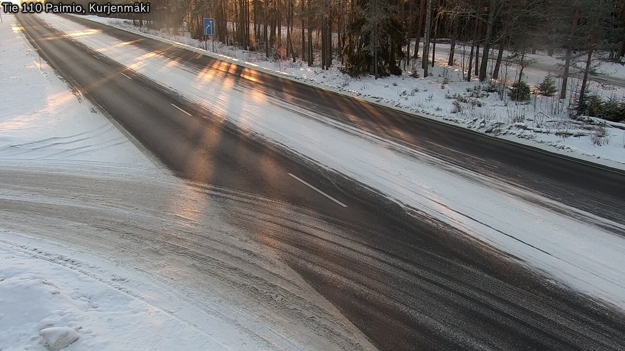 Weather Camera Image Road 110 Paimio, Kurjenmäki, Paimio, Varsinais-Suomi