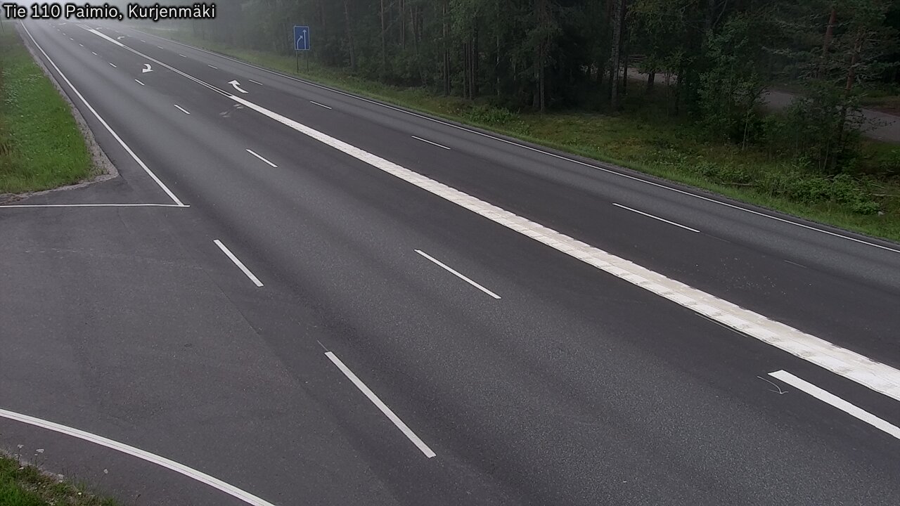 Weather Camera Image Road 110 Paimio, Kurjenmäki, Paimio, Varsinais-Suomi