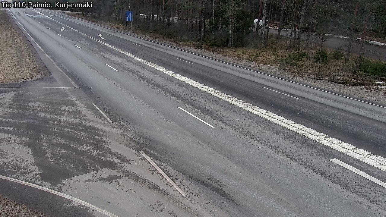 Weather Camera Image Road 110 Paimio, Kurjenmäki, Paimio, Varsinais-Suomi