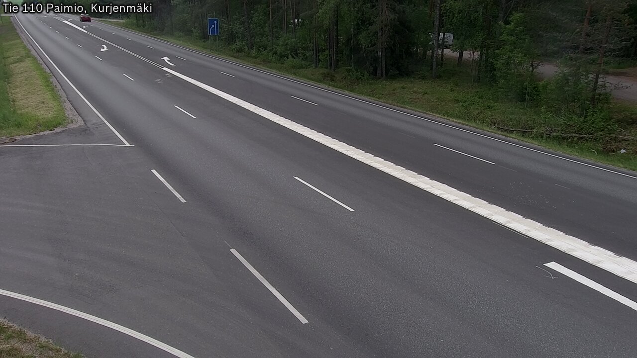 Weather Camera Image Road 110 Paimio, Kurjenmäki, Paimio, Varsinais-Suomi