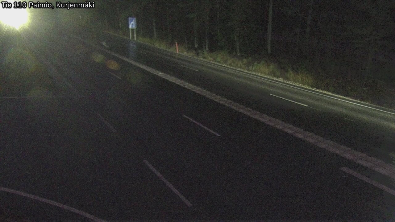 Weather Camera Image Road 110 Paimio, Kurjenmäki, Paimio, Varsinais-Suomi
