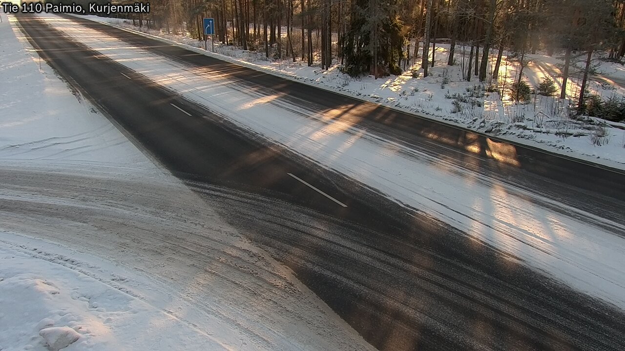 Weather Camera Image Road 110 Paimio, Kurjenmäki, Paimio, Varsinais-Suomi