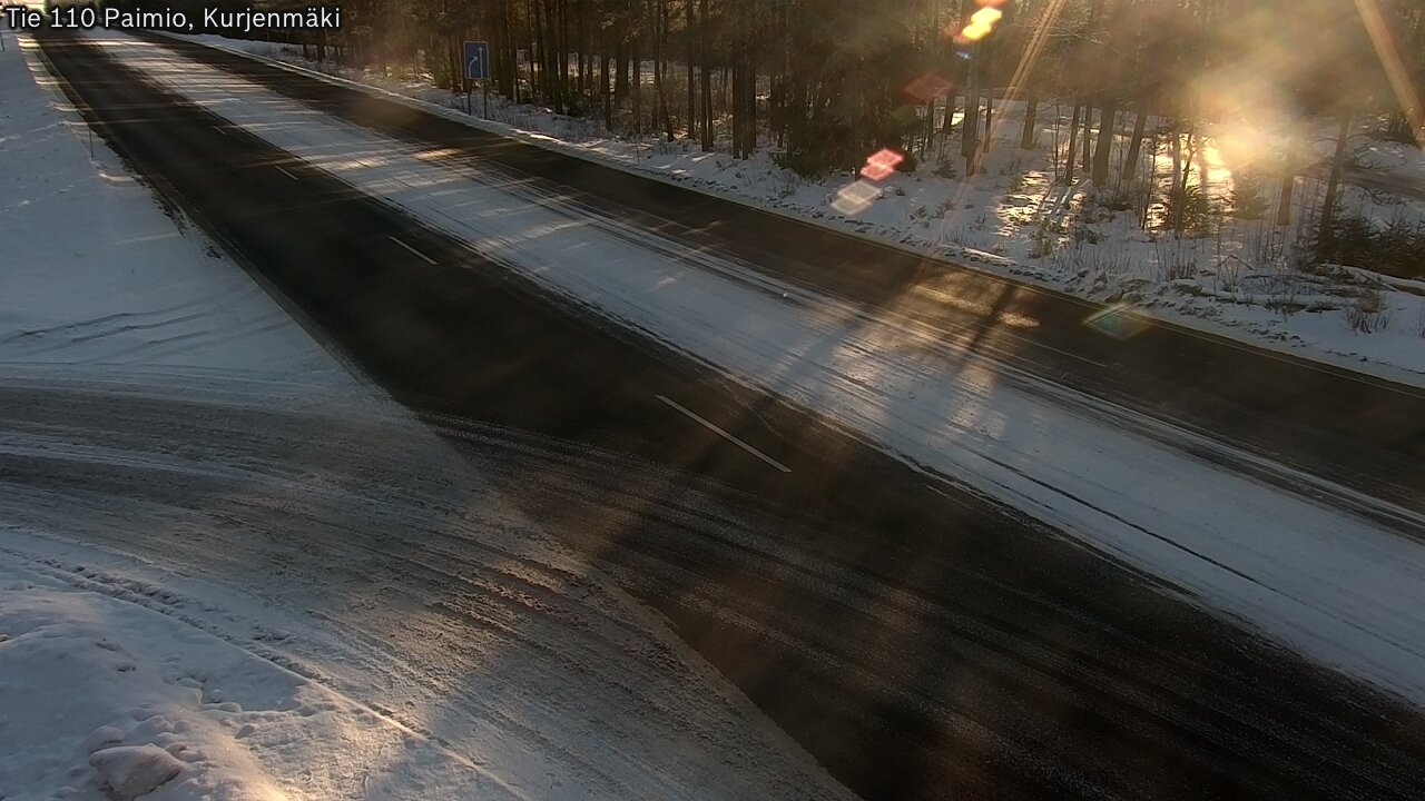 Weather Camera Image Road 110 Paimio, Kurjenmäki, Paimio, Varsinais-Suomi