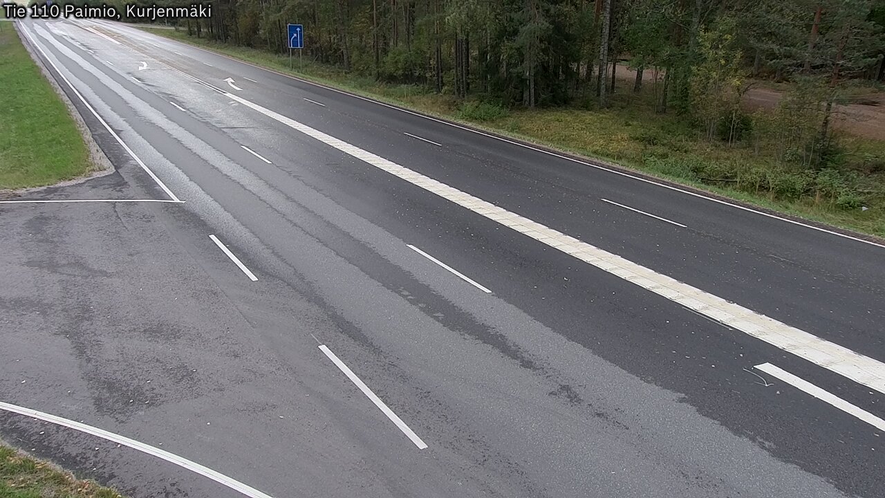 Weather Camera Image Road 110 Paimio, Kurjenmäki, Paimio, Varsinais-Suomi