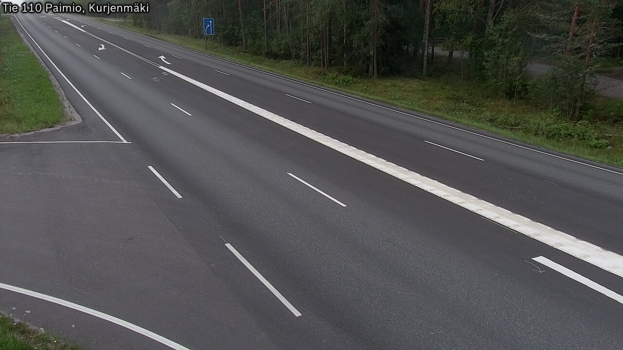 Weather Camera Image Road 110 Paimio, Kurjenmäki, Paimio, Varsinais-Suomi
