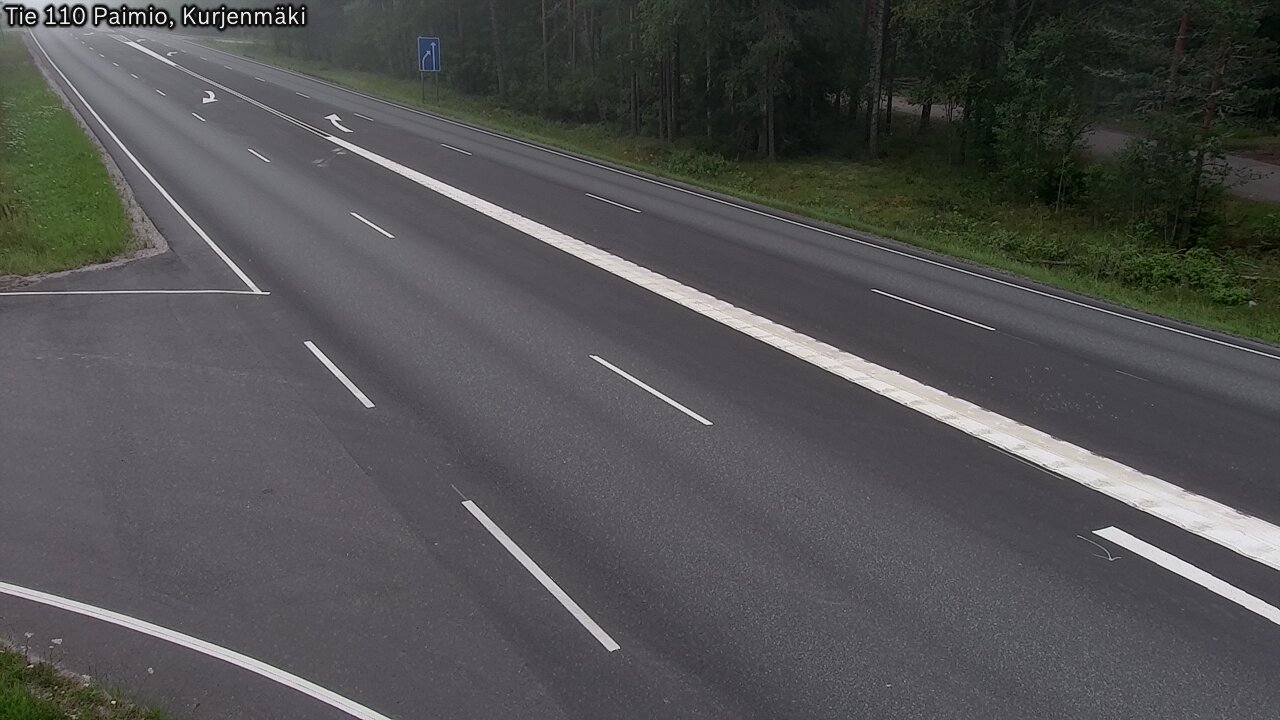 Weather Camera Image Road 110 Paimio, Kurjenmäki, Paimio, Varsinais-Suomi