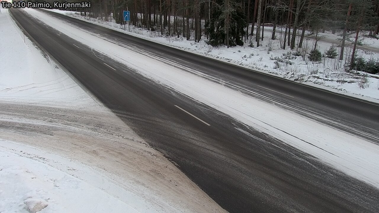 Weather Camera Image Road 110 Paimio, Kurjenmäki, Paimio, Varsinais-Suomi