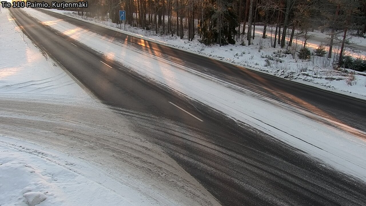 Weather Camera Image Road 110 Paimio, Kurjenmäki, Paimio, Varsinais-Suomi